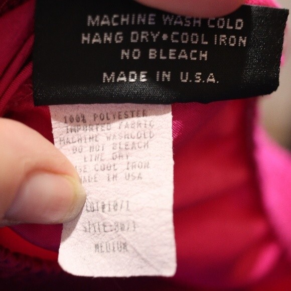 Jordana Vintage Windbreaker Track Suit  Tops Hot Pink Retro 90s 3 pc set - Picture 15 of 16